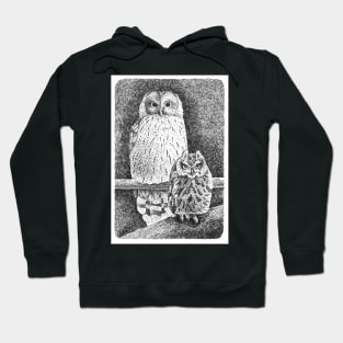 Owl drawing Hoodie